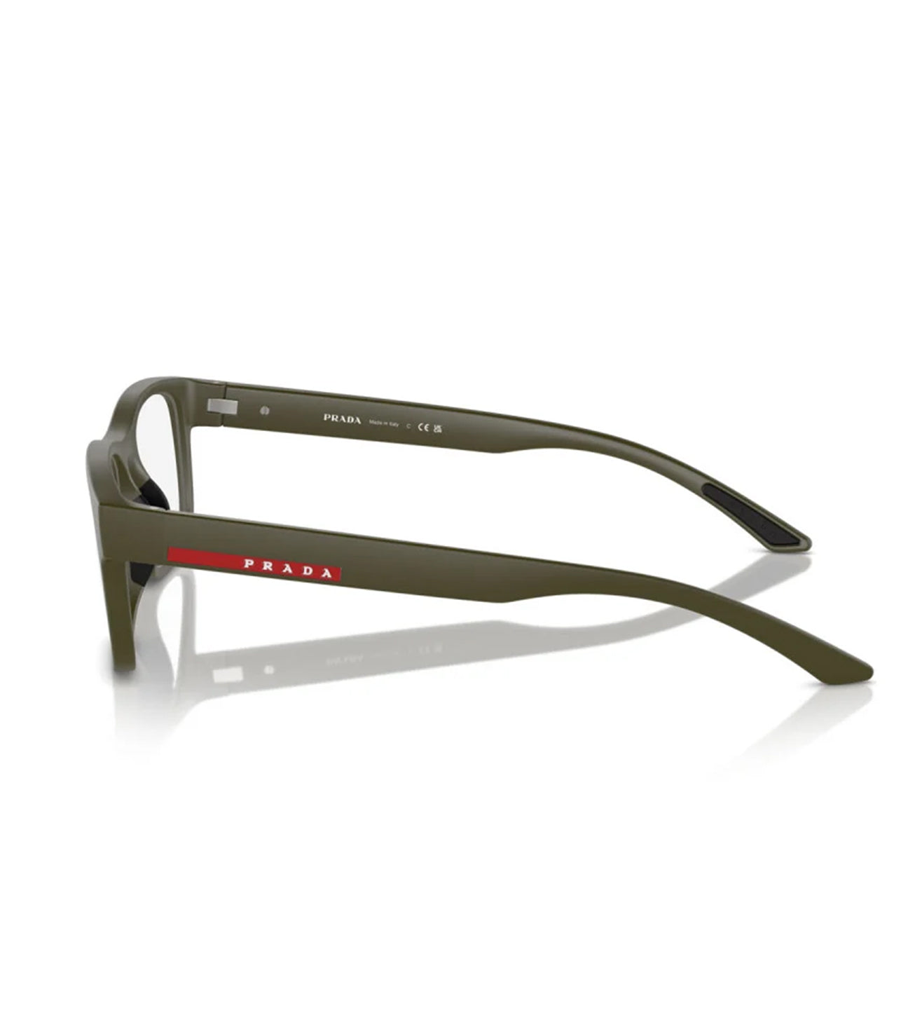 Prada Men's Green Rectangular Optical Frame