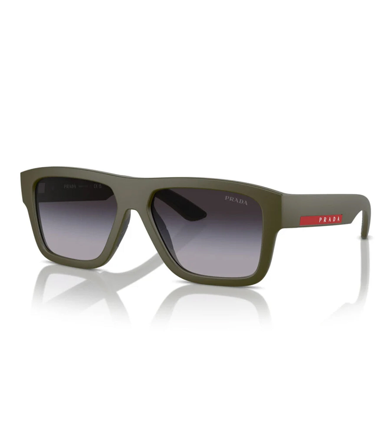 Prada Men's Shaded Grey Square Sunglasses