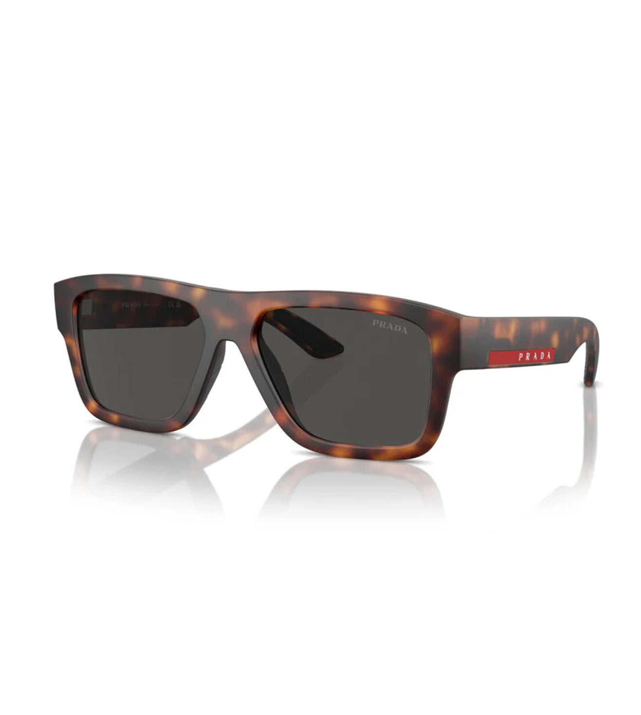 Prada Men's Dark Grey Square Sunglasses