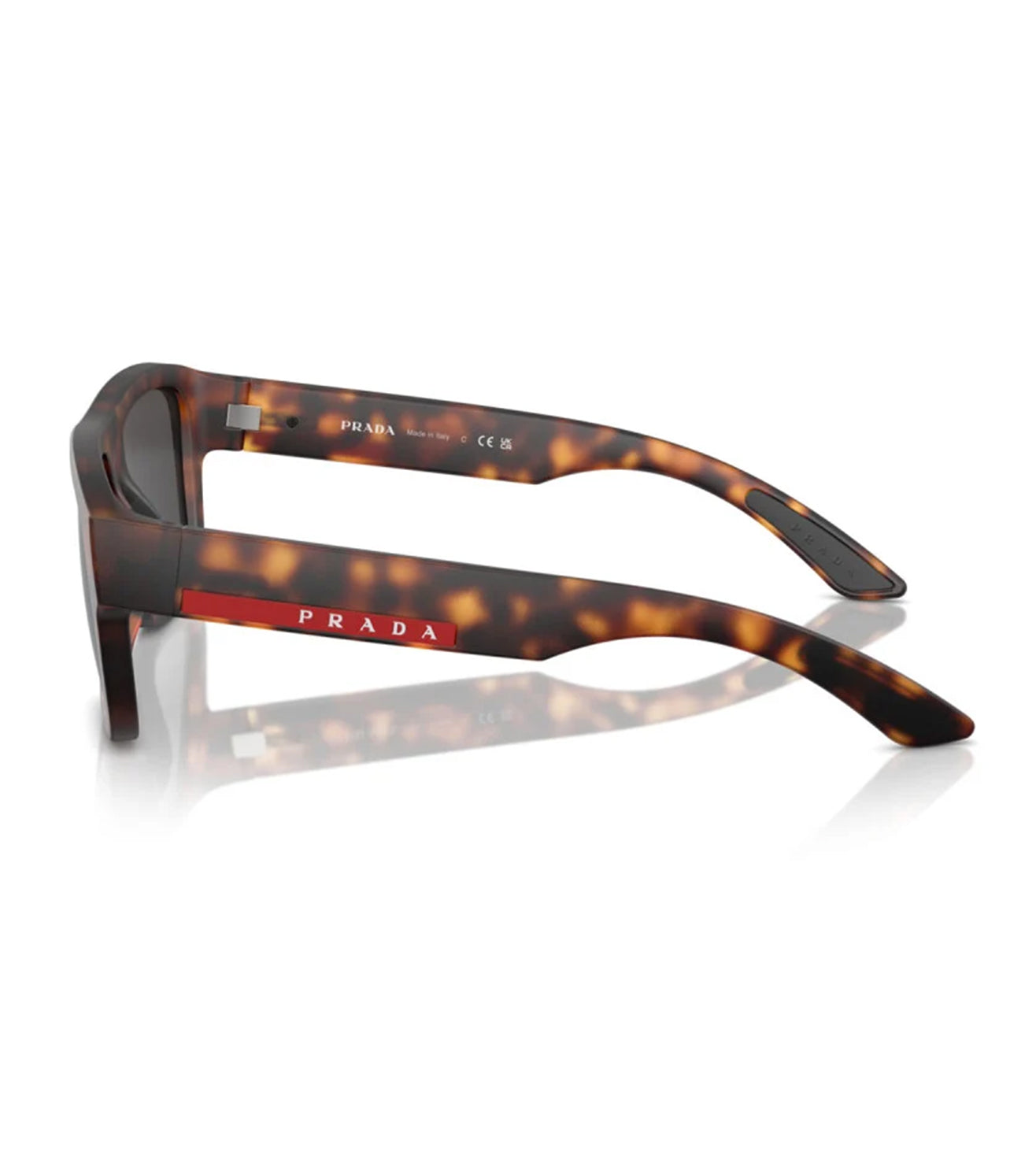 Prada Men's Dark Grey Square Sunglasses