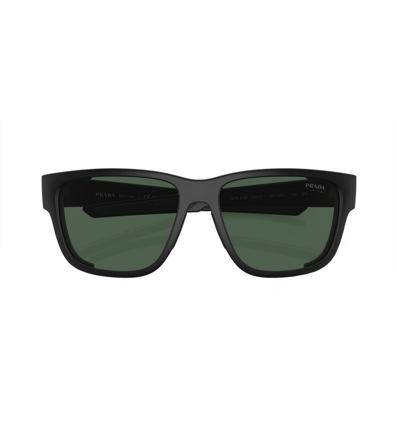 Prada Men's Dark Green Square Sunglasses