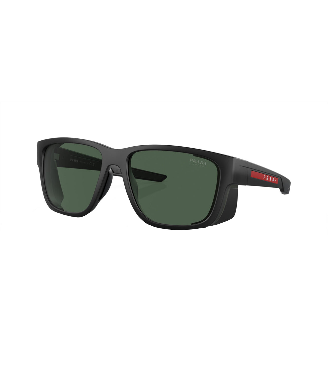 Prada Men's Dark Green Square Sunglasses