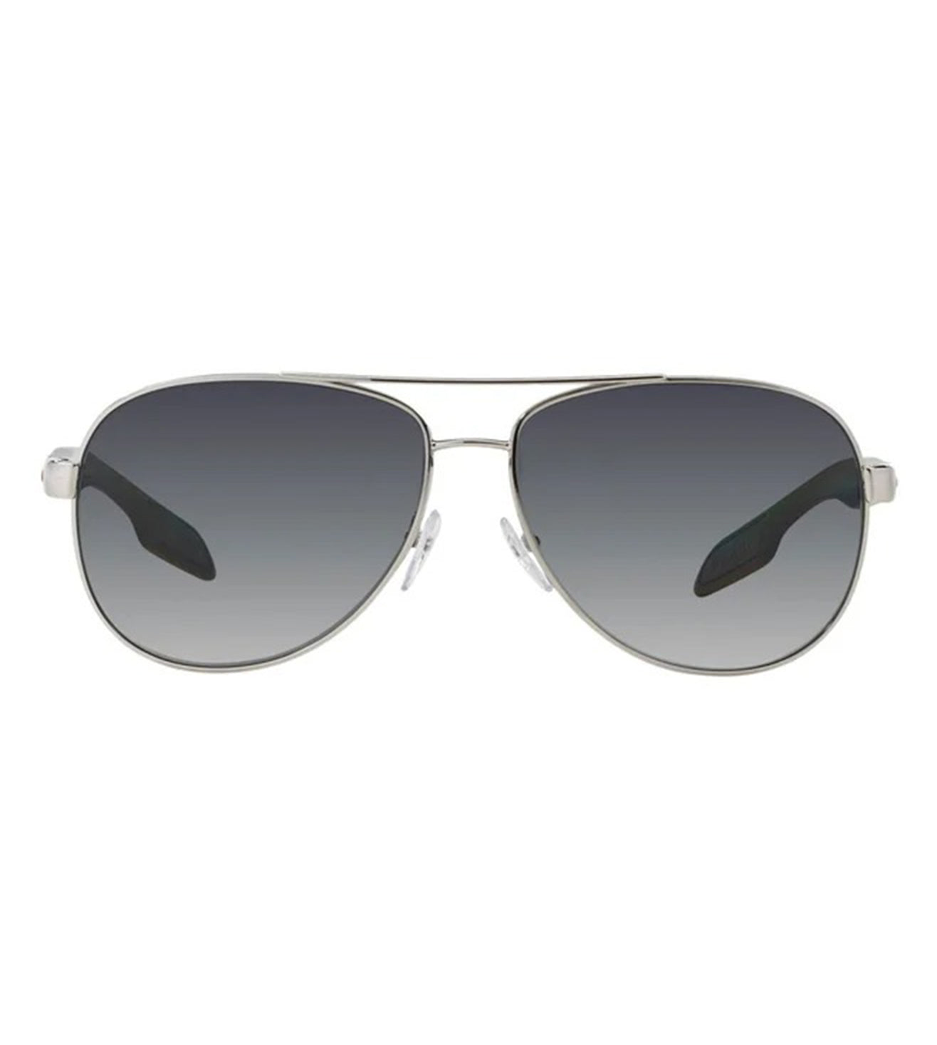 Prada Men's Grey Aviator Sunglasses