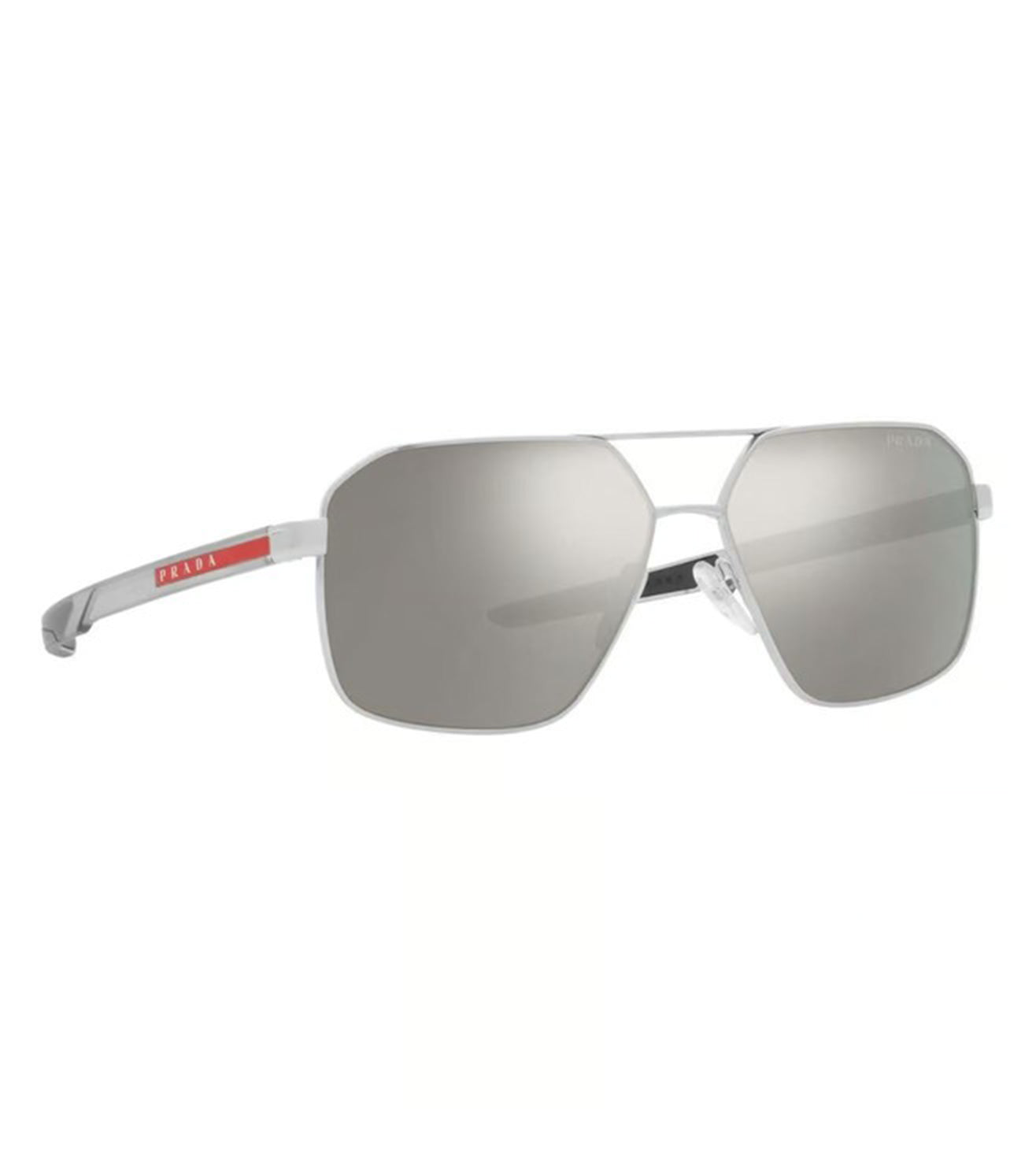 Prada Men Grey Aviator Sunglasses