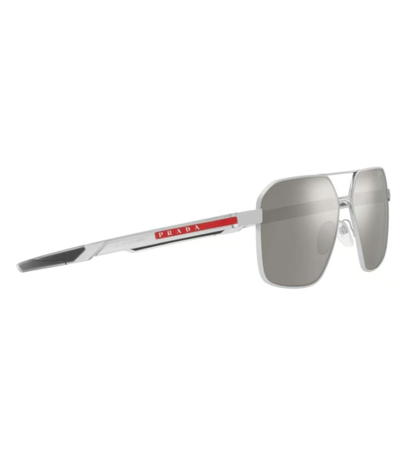 Prada Men Grey Aviator Sunglasses