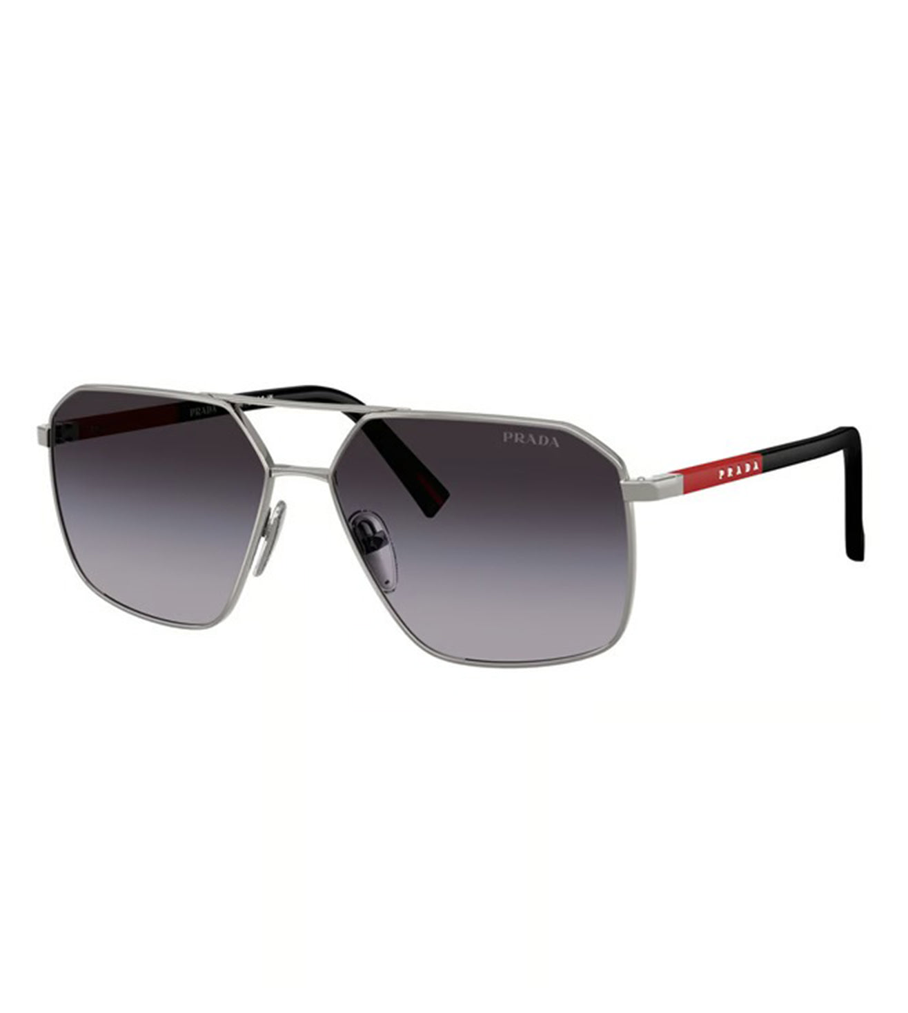 Prada Men's Blue Gradient Aviator Sunglasses