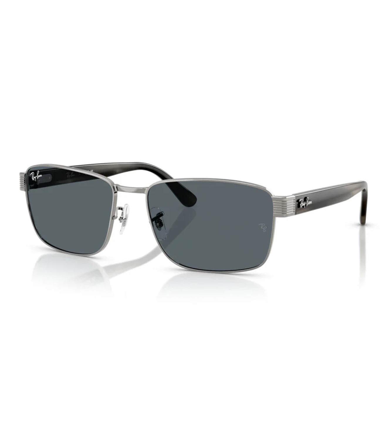 Ray Ban Unisex Gunmetal Square Sunglasses