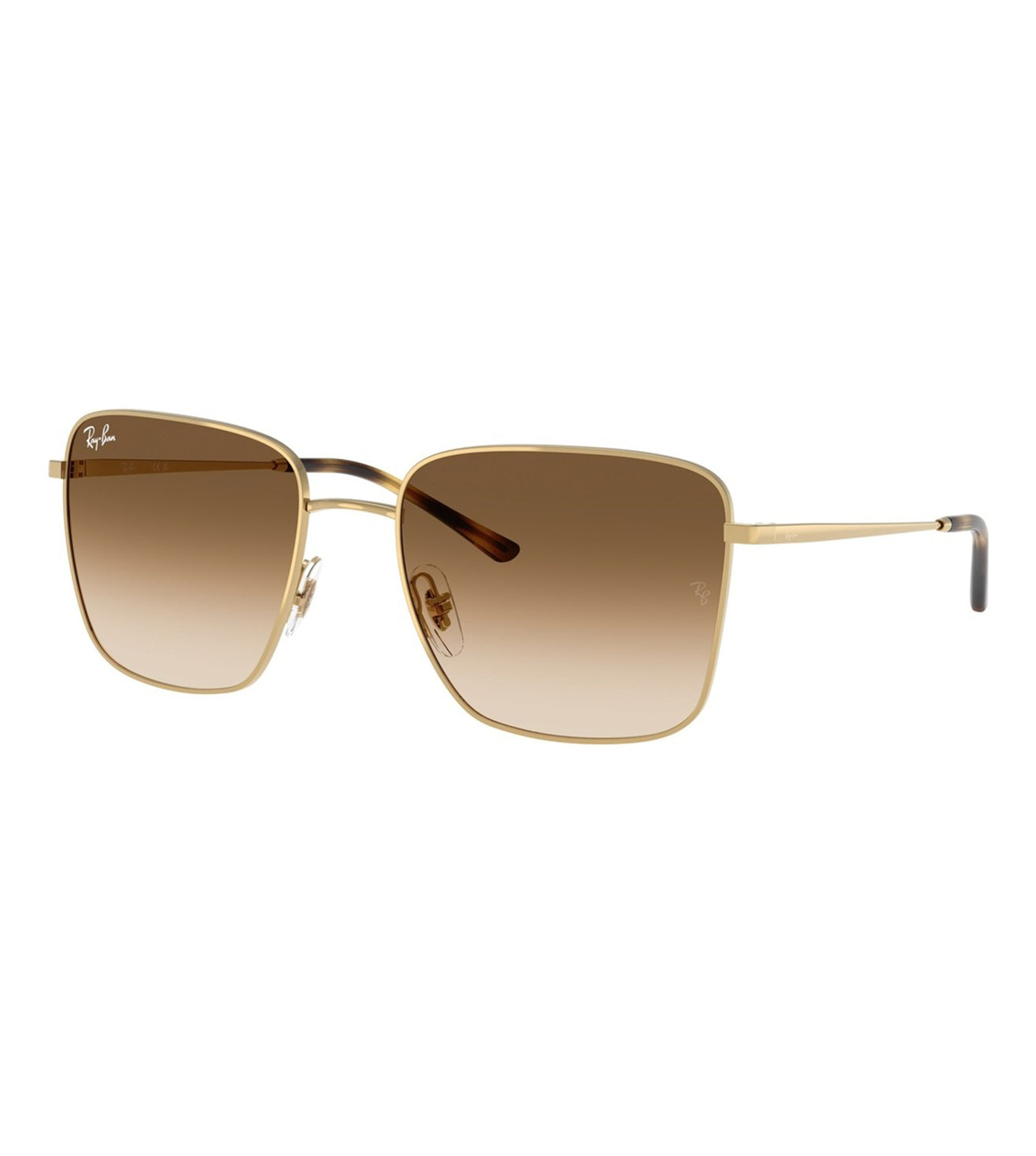 Ray-Ban Gold and BrownSquare Sunglasses New RAY-BAN RB 4451 6801/33 50-20 145 Beige & Gold  main image 3
