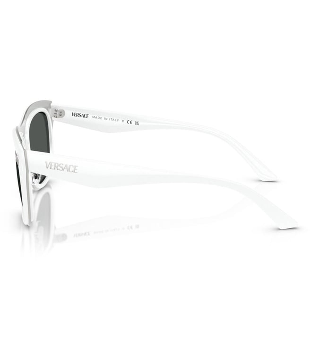 Versace Men's Grey Rectangular Sunglasses