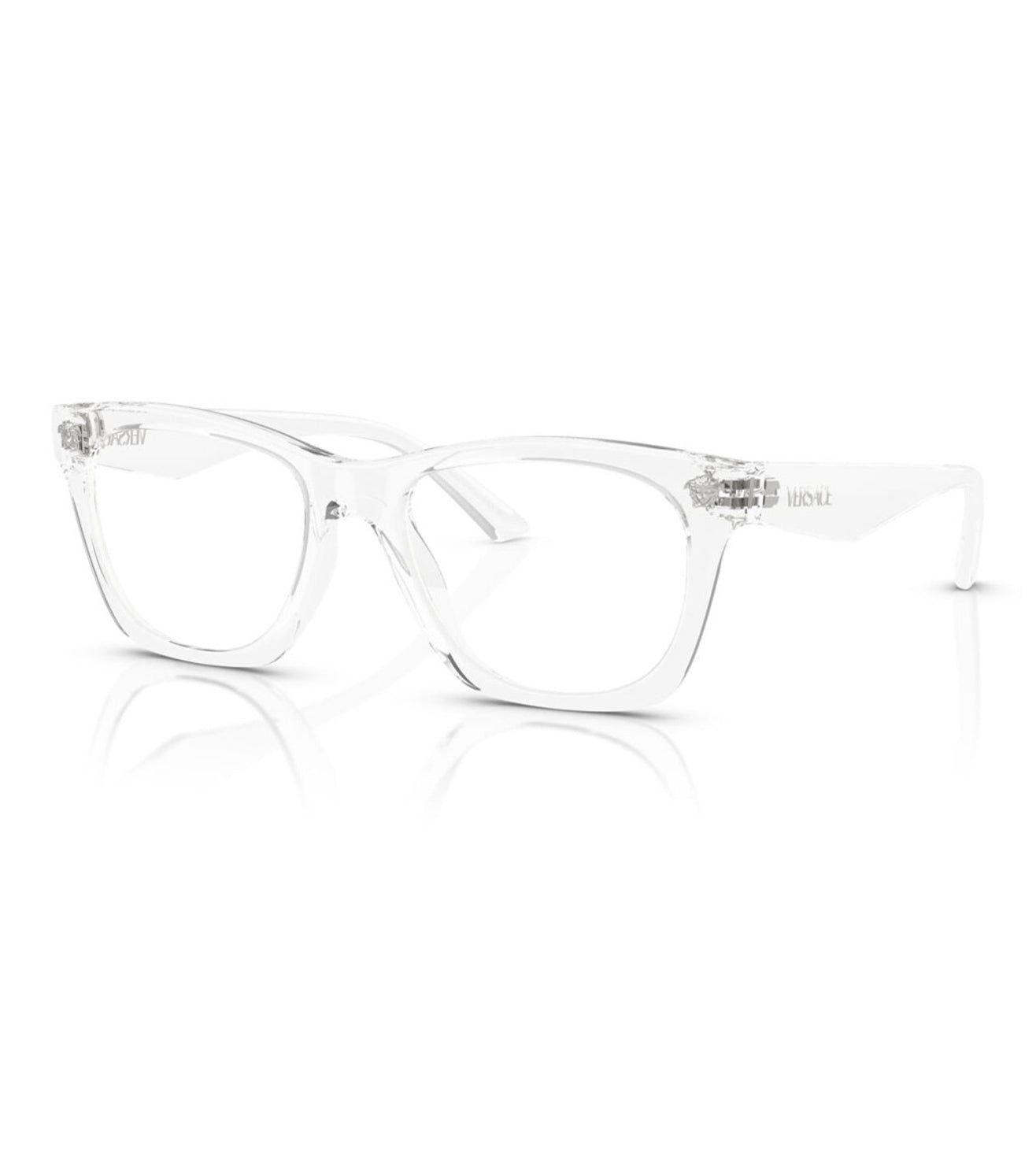 Versace Men's Crystal Square Optical Frame