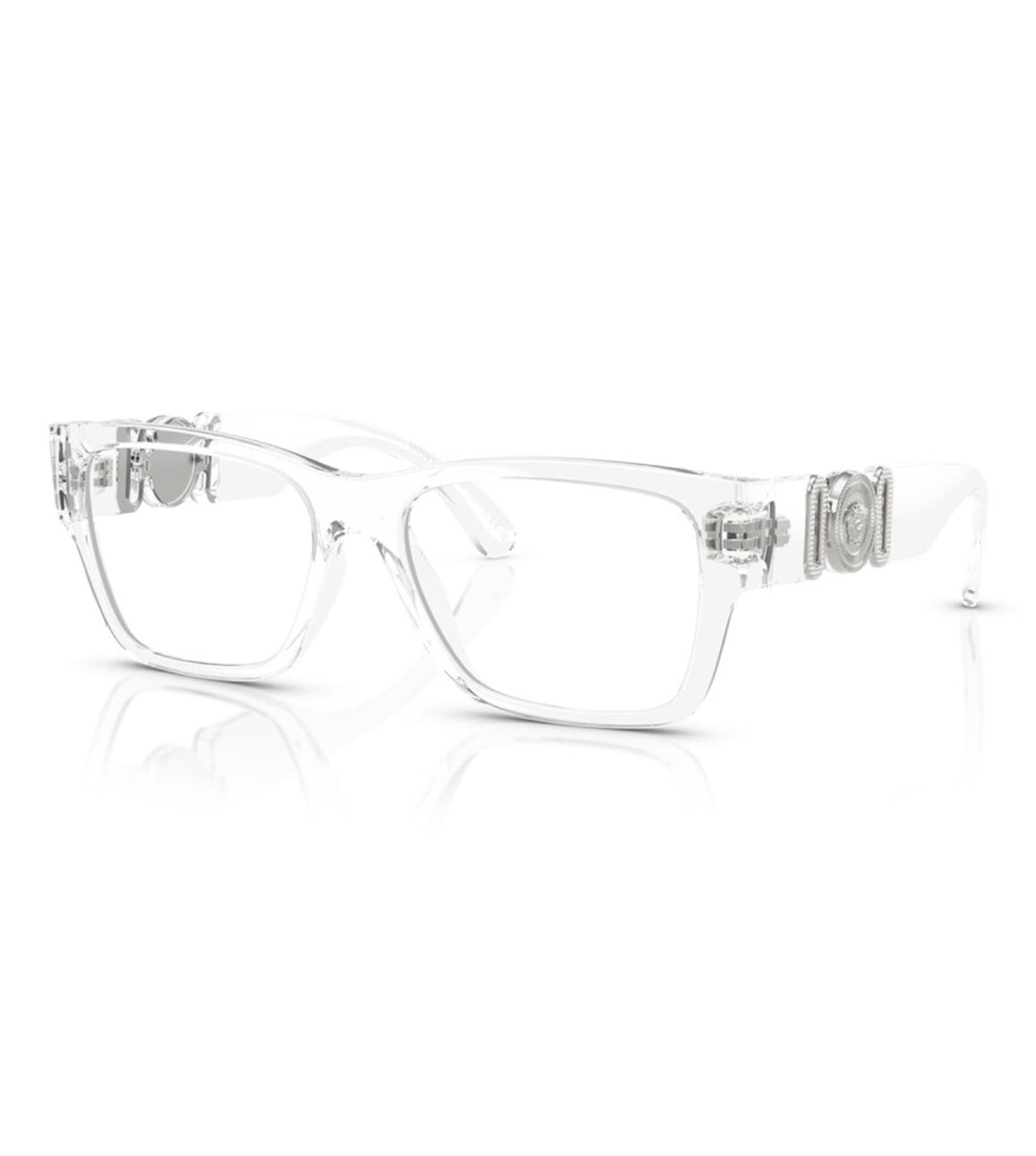 Versace Men's Crystal Square Optical Frame