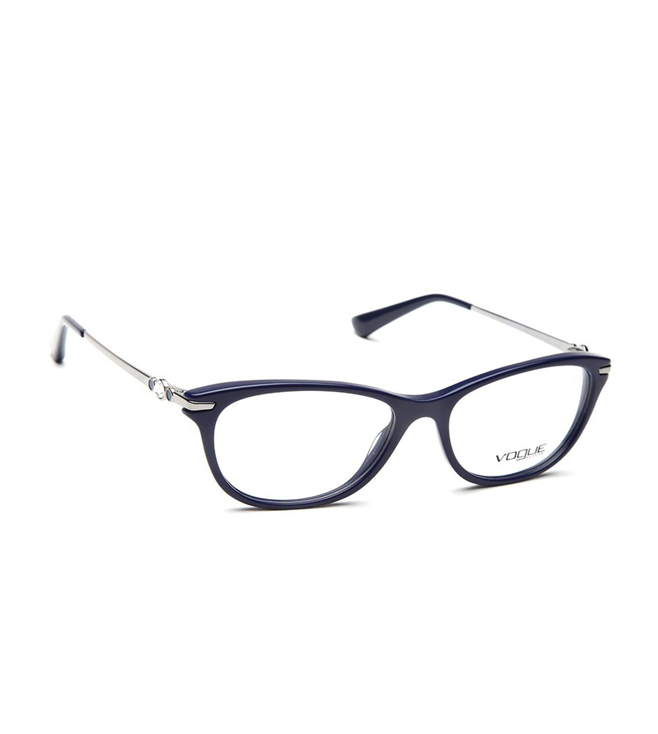 Vogue Women's Blue Rectangular Optical Frame