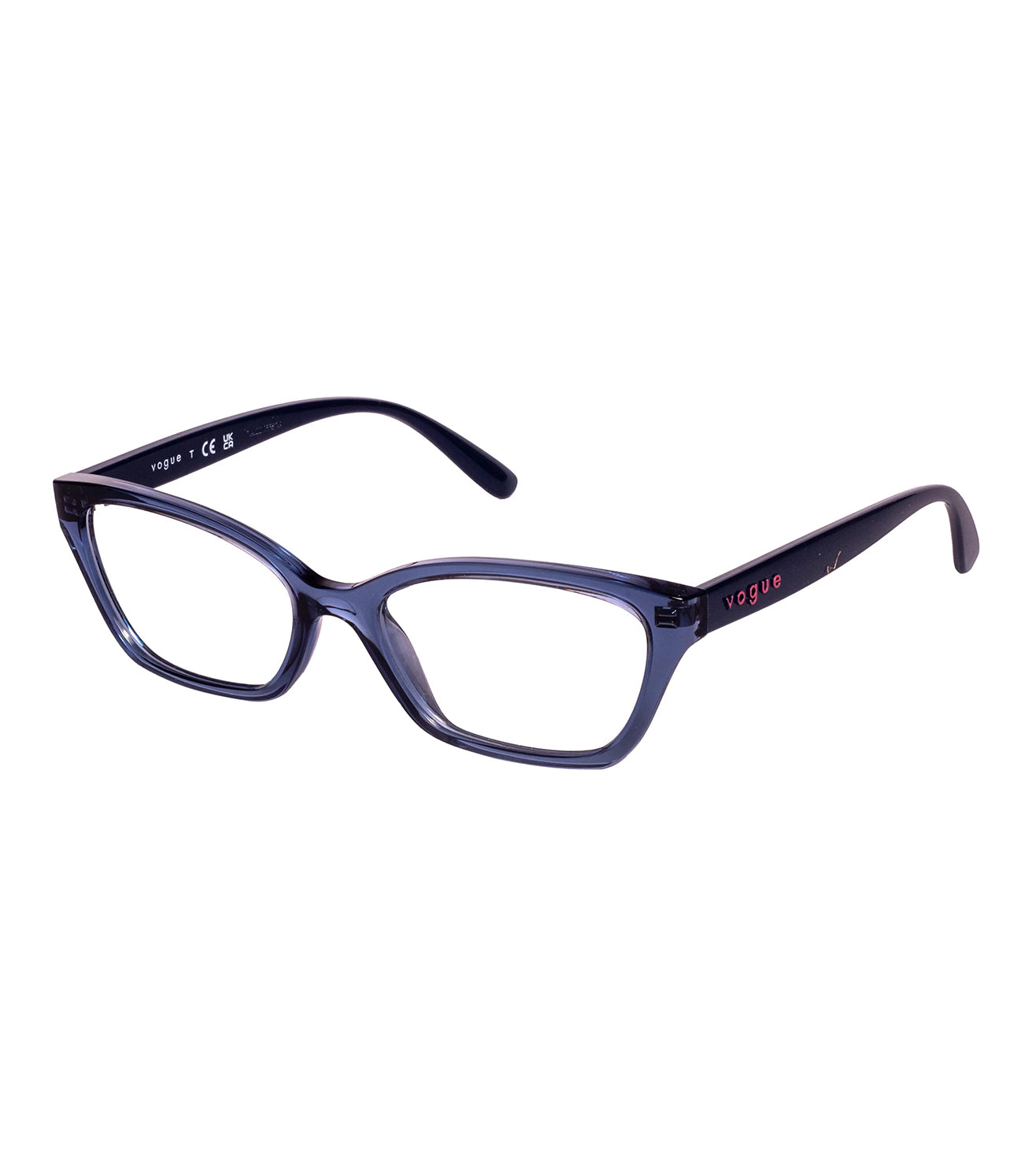 Vogue Women's Blue Cat-Eye Optical Frame