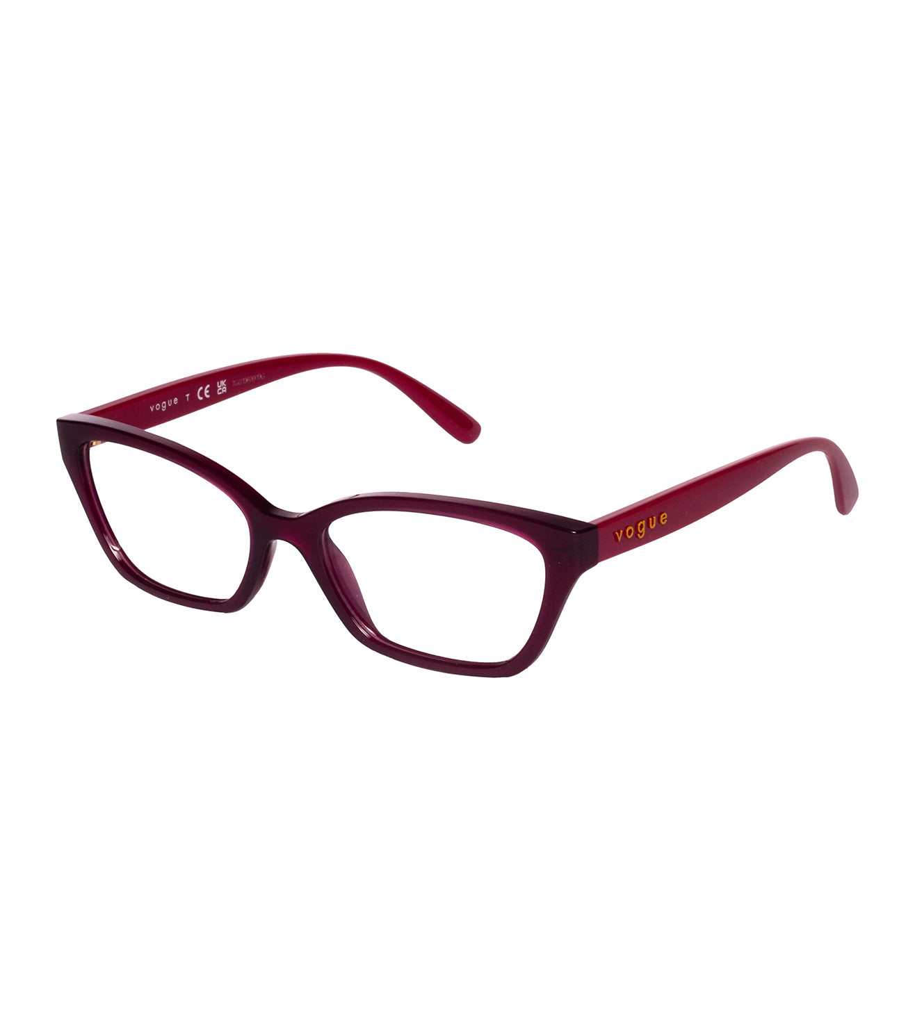 Vogue Women's Burgundy Cat-Eye Optical Frame