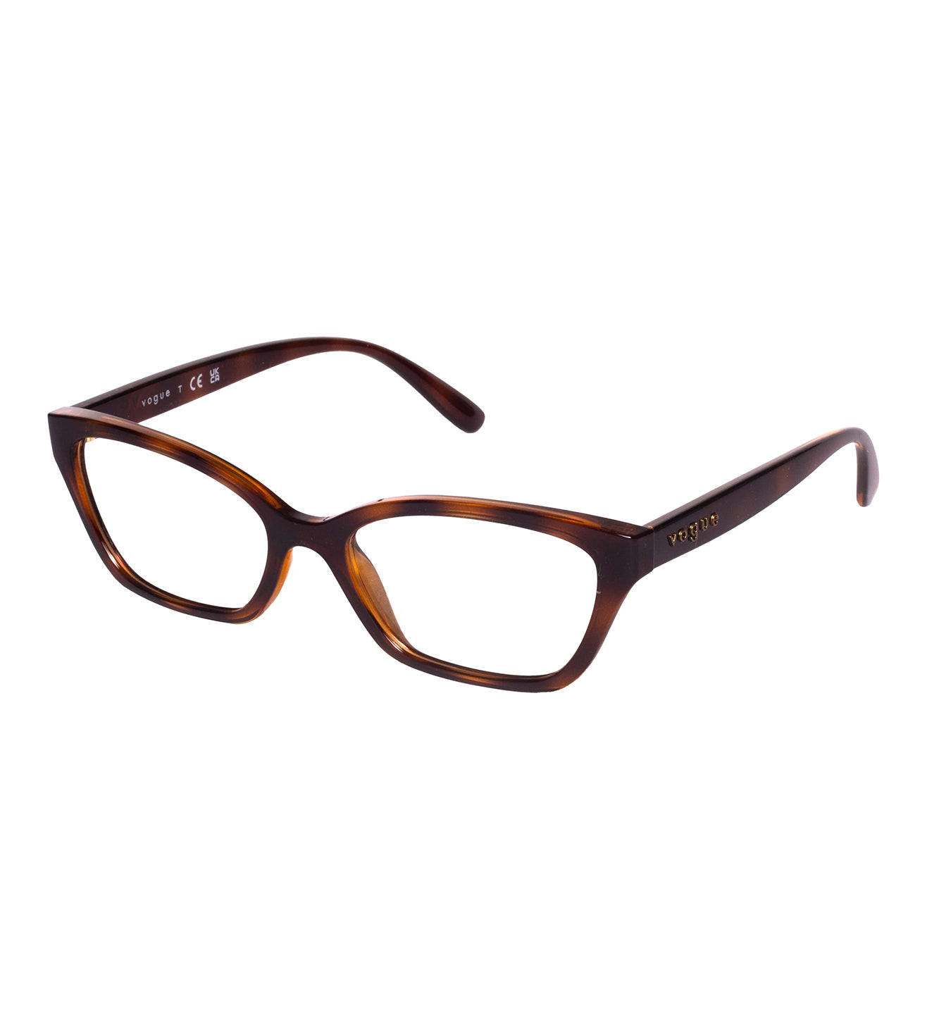 Vogue Women's Havana Cat-Eye Optical Frame