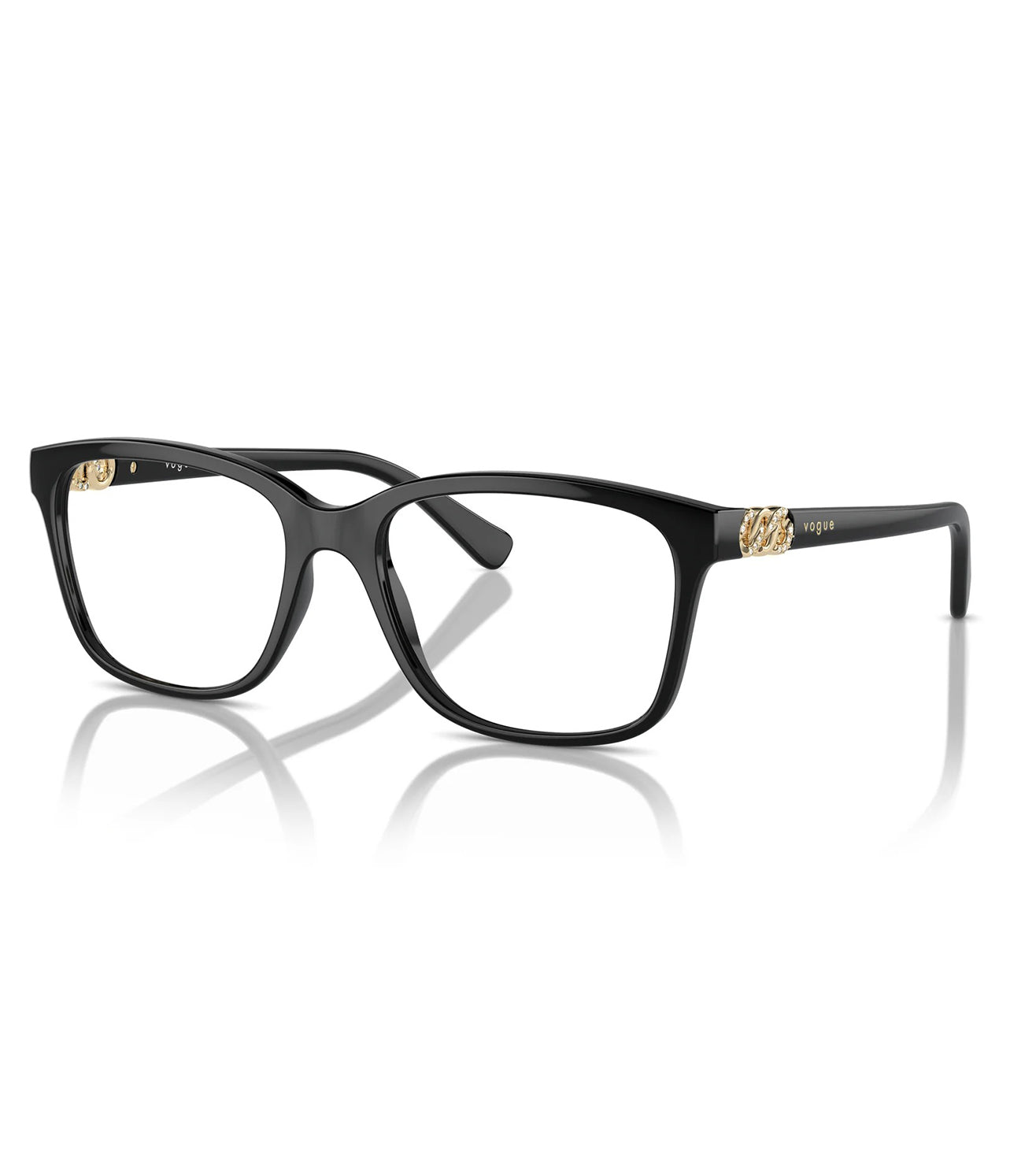 Vogue Women's Black Square Optical Frame