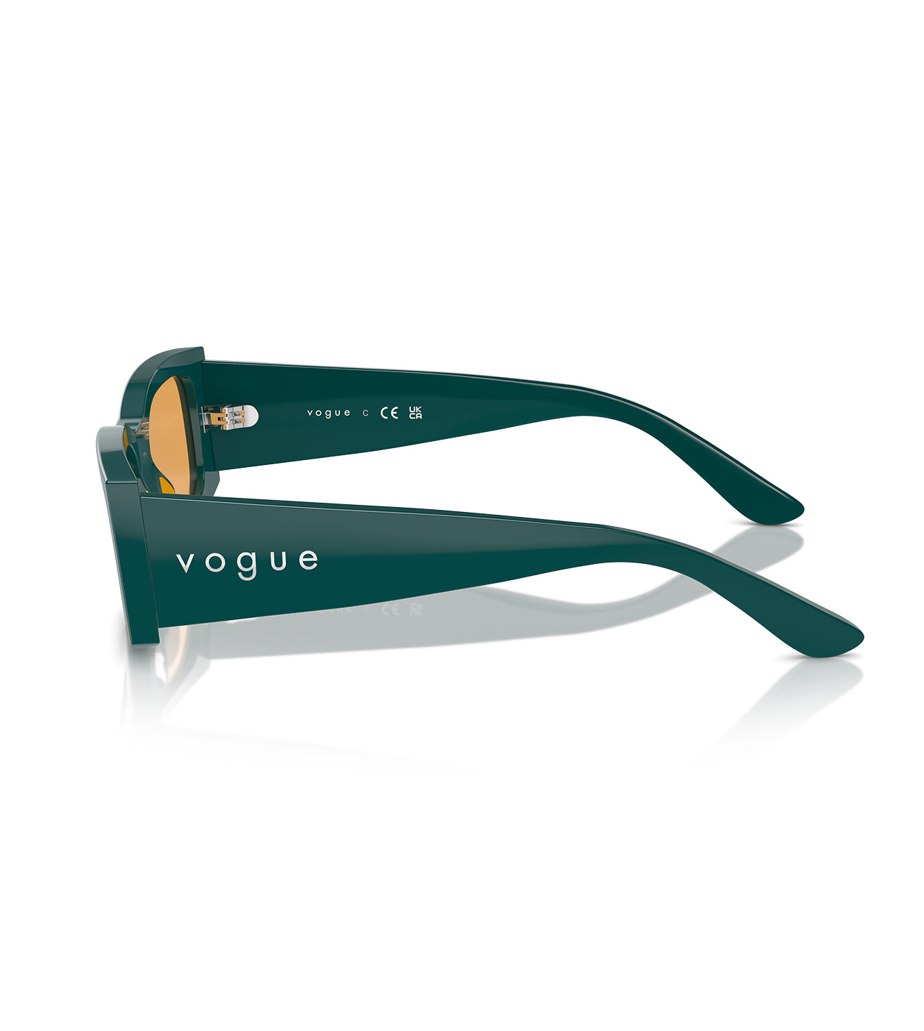 Vogue Women's Orange Rectangular Sunglasses