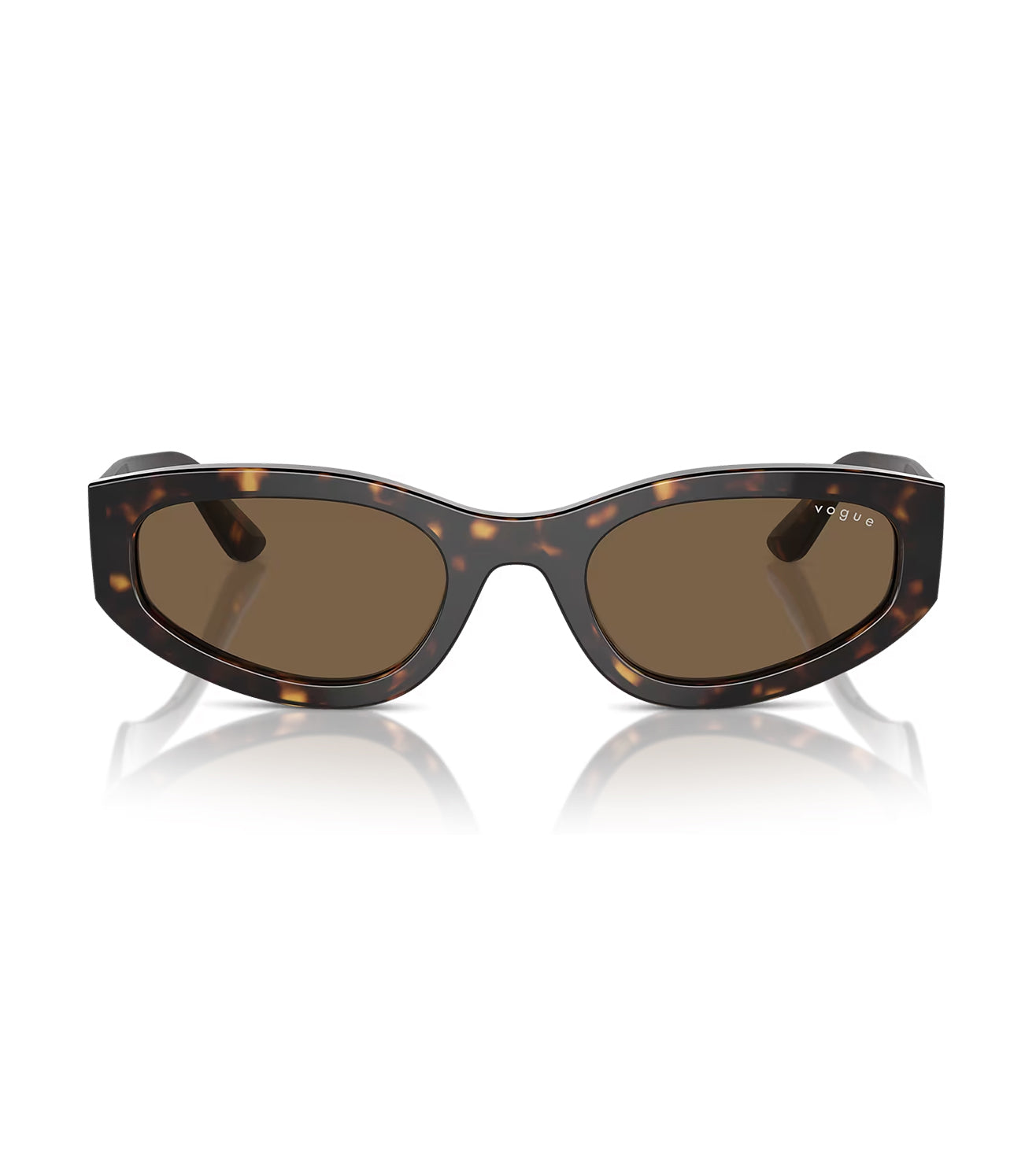 Vogue Women's Dark Brown Cat-Eye Sunglasses