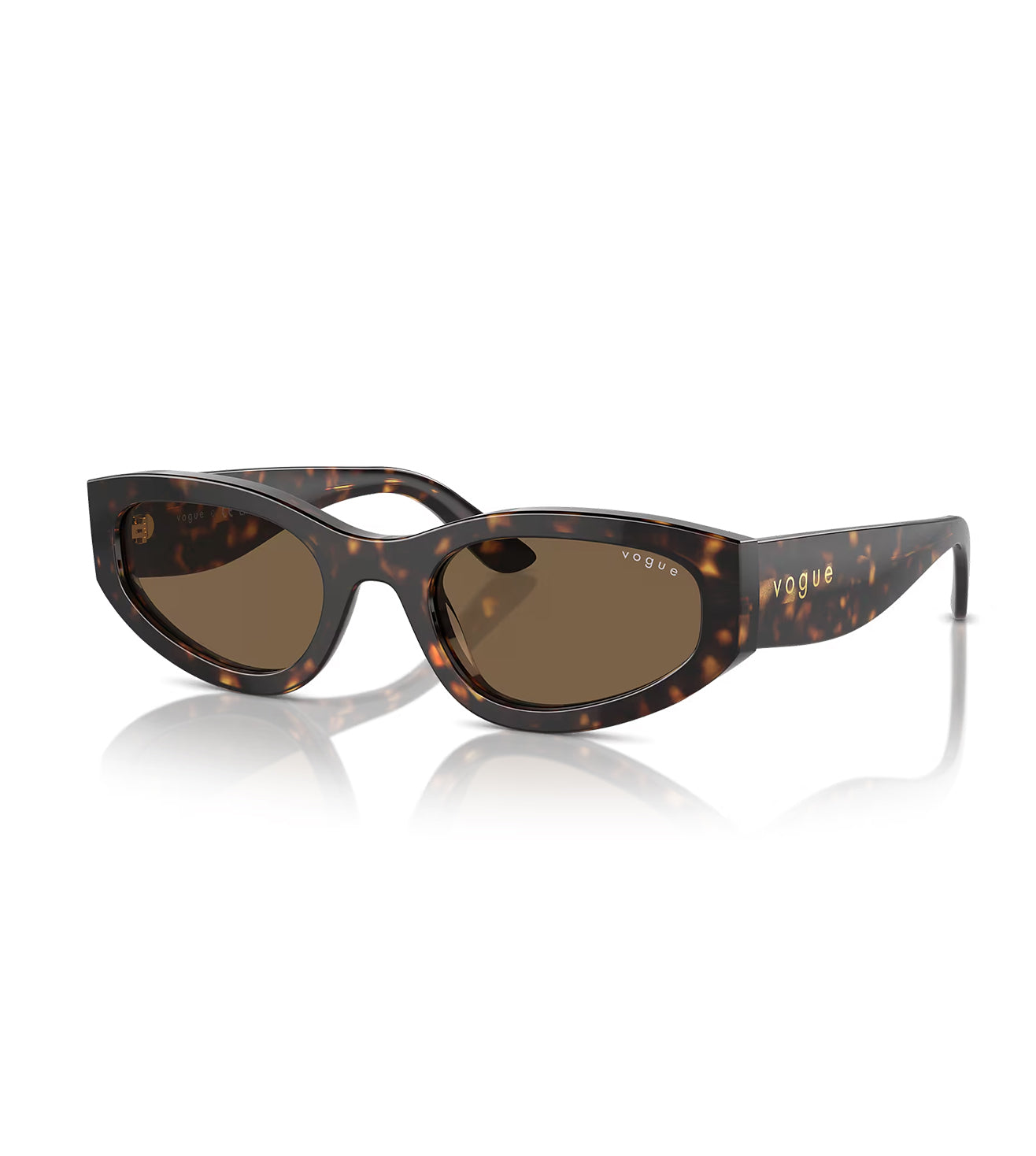 Vogue Women's Dark Brown Cat-Eye Sunglasses