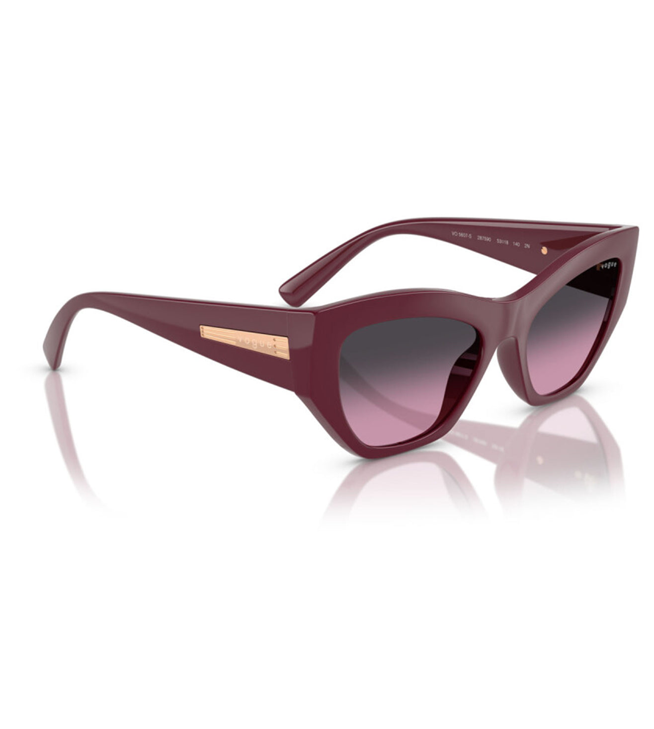 Vogue Women's Violet Shaded Cat-Eye Sunglasses