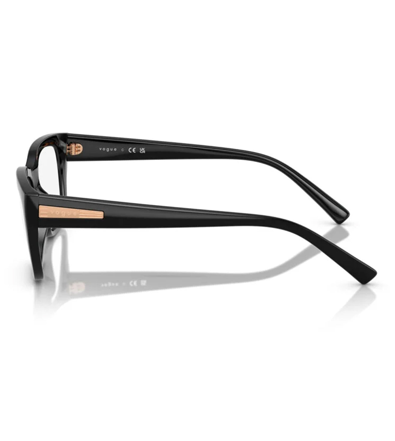 Vogue Women's Black Square Optical Frame