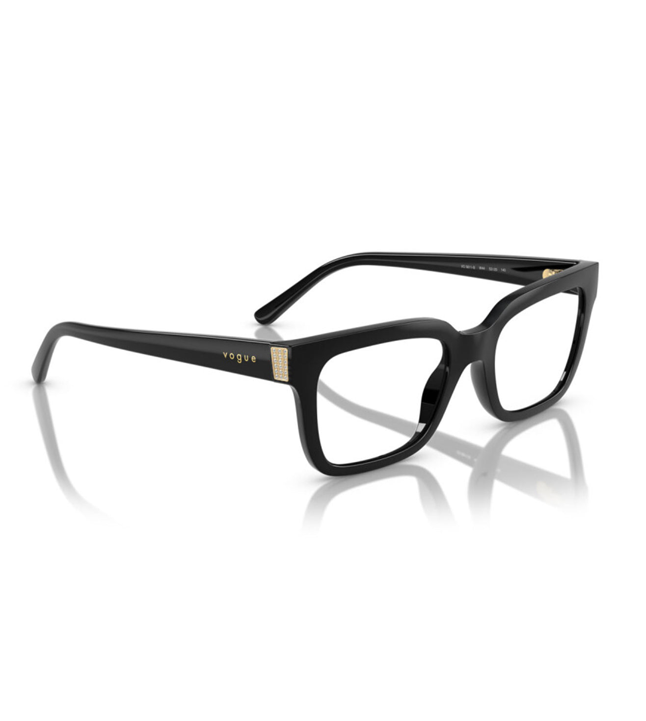 Vogue Women's Black Square Optical Frame