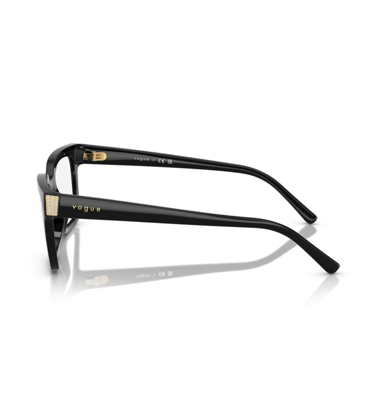 Vogue Women's Black Square Optical Frame