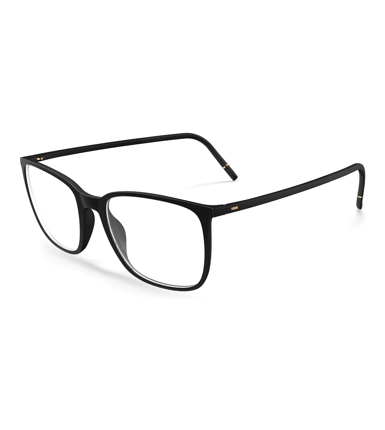 Silhouette Unisex Black Matte Square Optical Frame