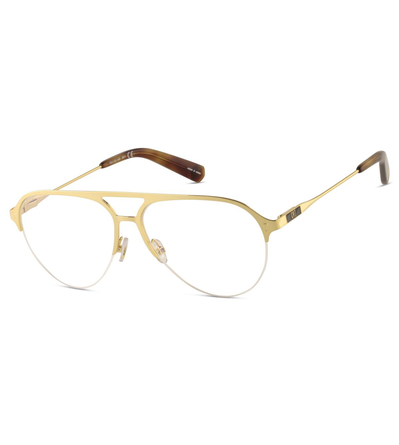 CR7 Men's Gold Aviator Optical Frame