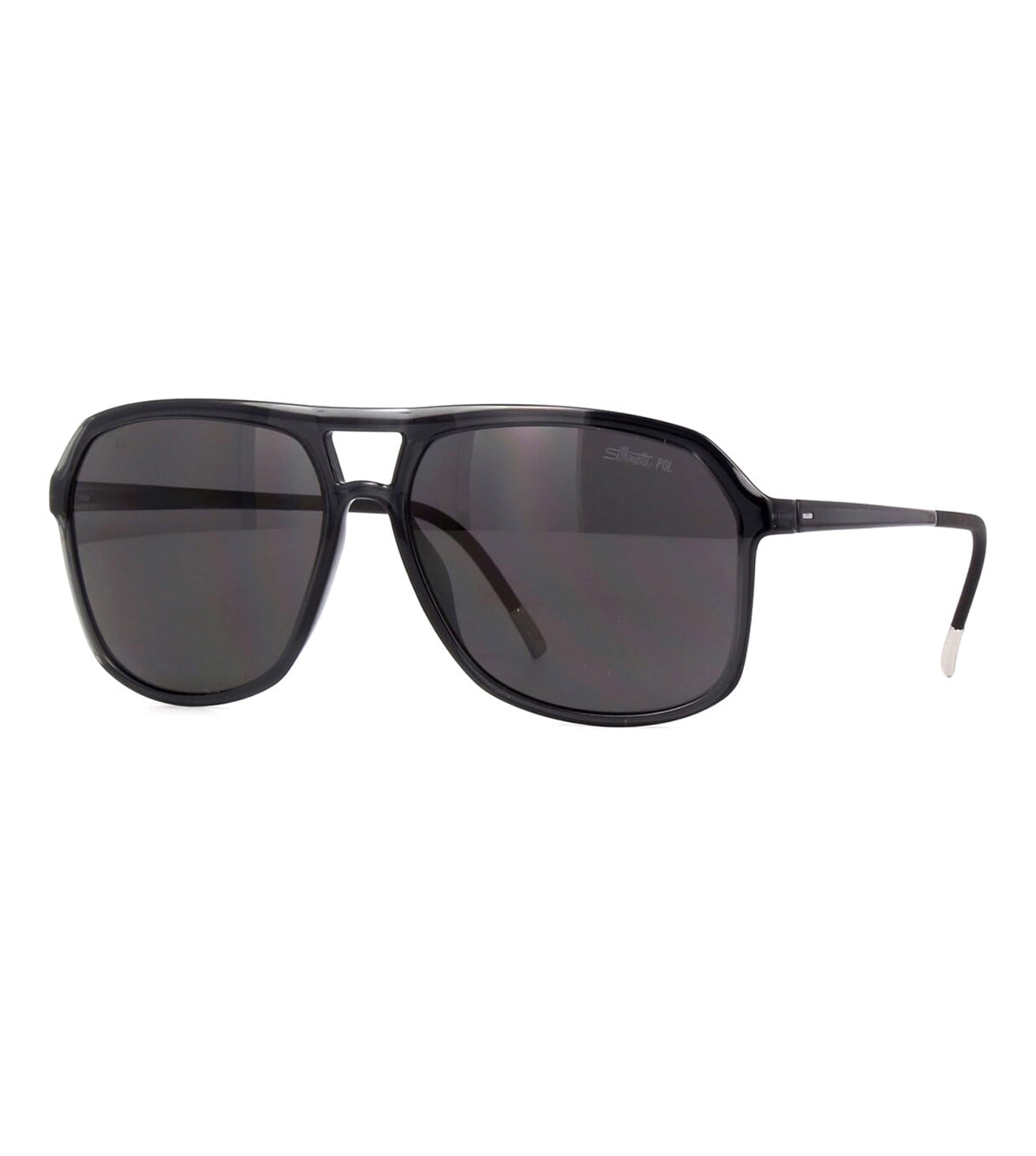 Silhouette Men's Grey Polarised Aviator Sunglass