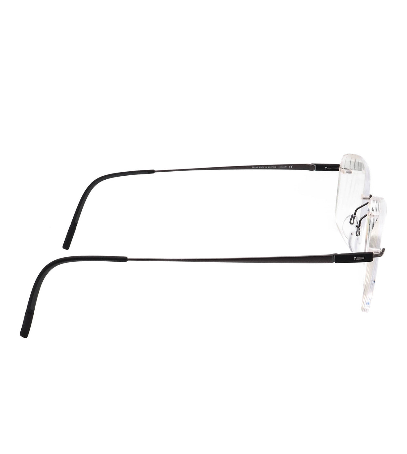 Silhouette Unisex Black Rectangle Optical Frame