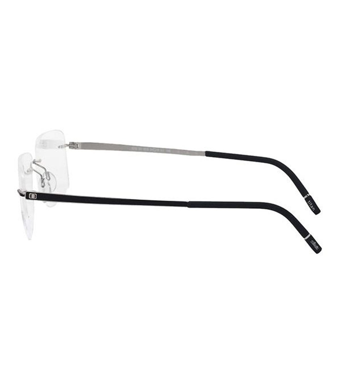 Silhouette Men's Black Square Optical Frame