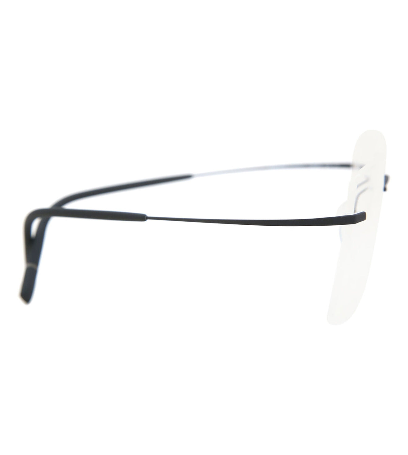 Silhouette Men's Black Square Optical Frame