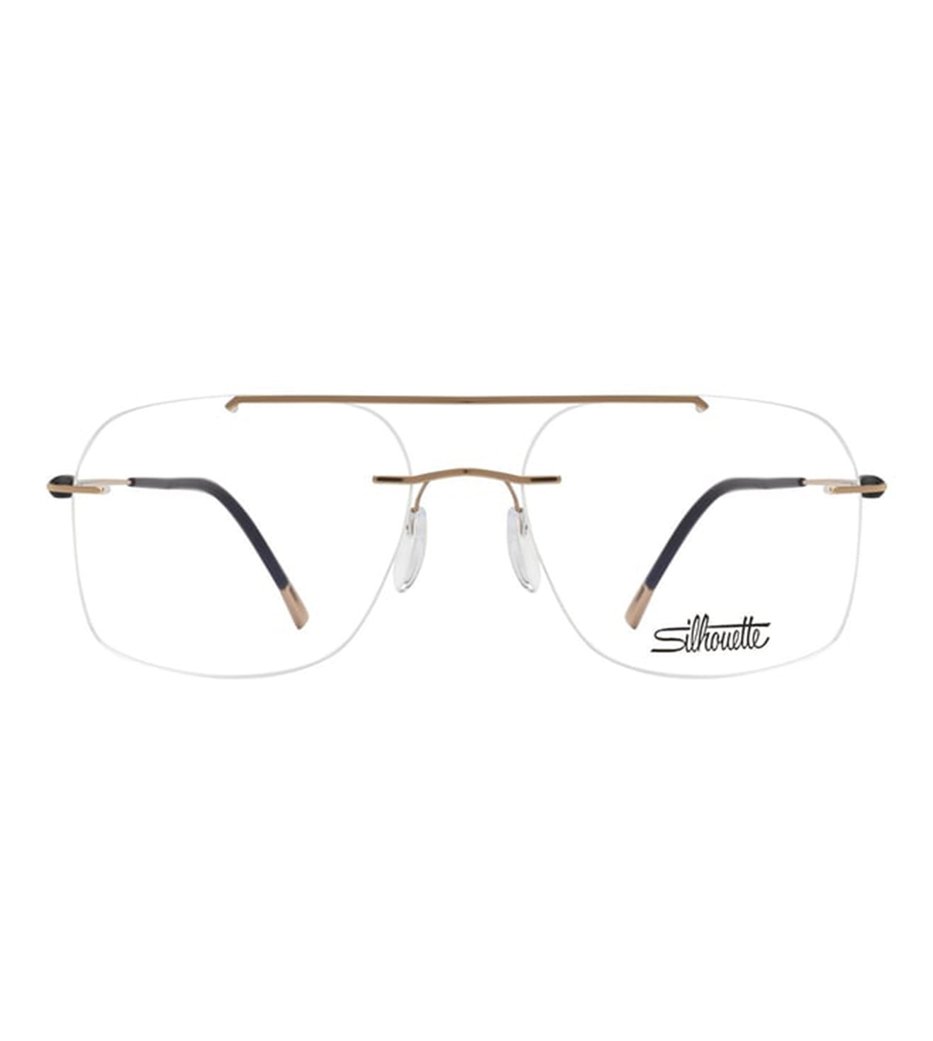 Silhouette Men's Gold Aviator Optical Frame