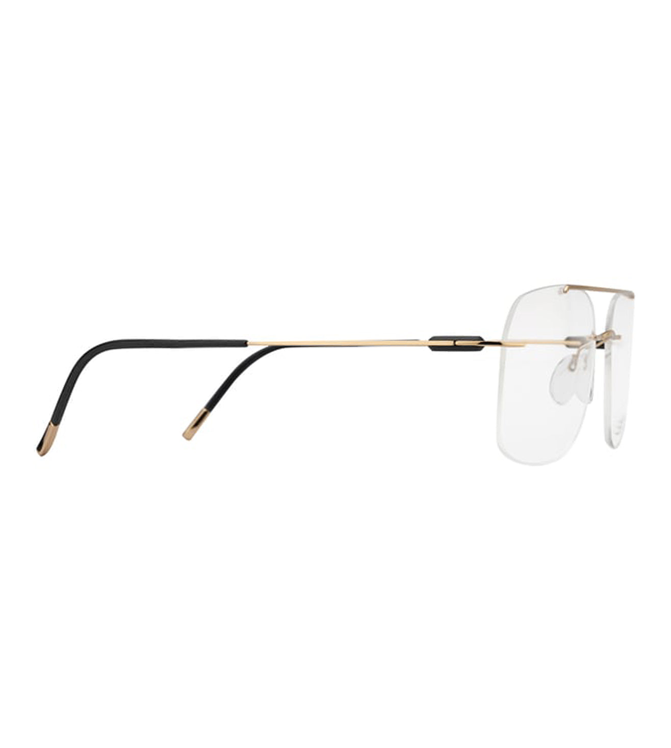 Silhouette Men's Gold Aviator Optical Frame