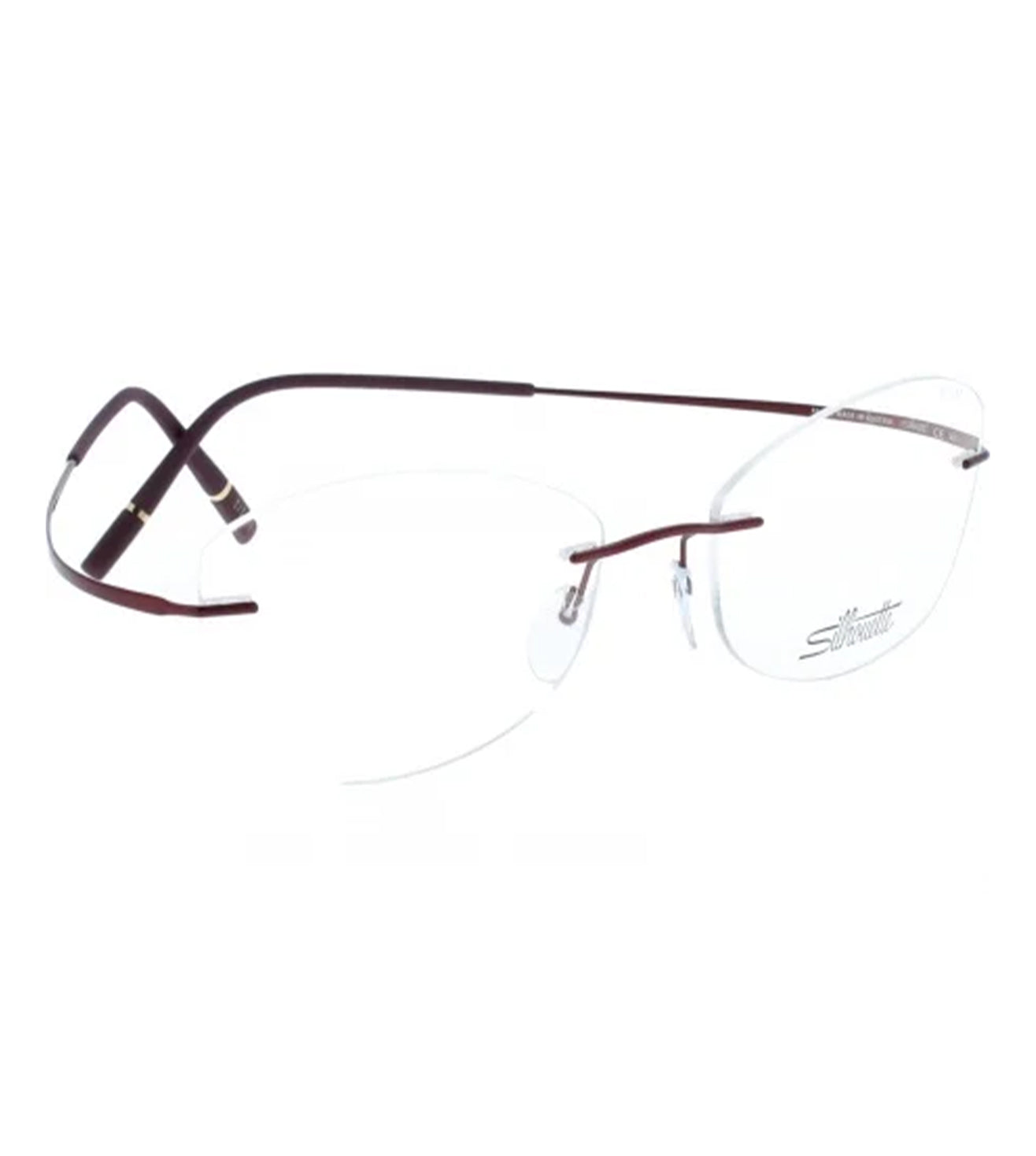 Silhouette Unisex Red Rectangle Optical Frame