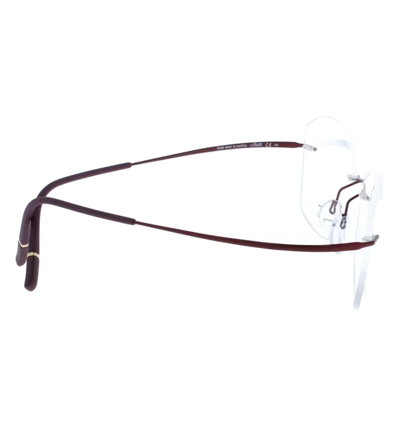 Silhouette Unisex Red Rectangle Optical Frame