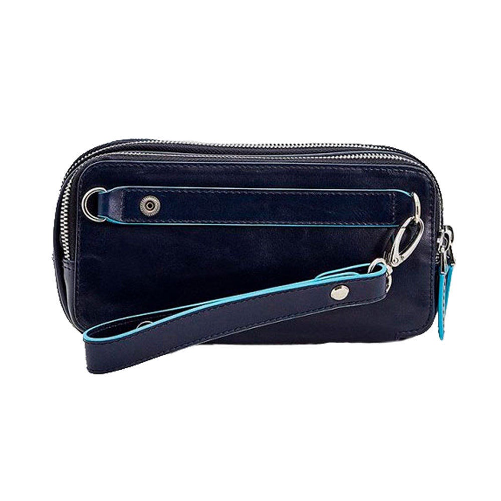 Piquadro Blue Square Unisex Night Blue Pouch