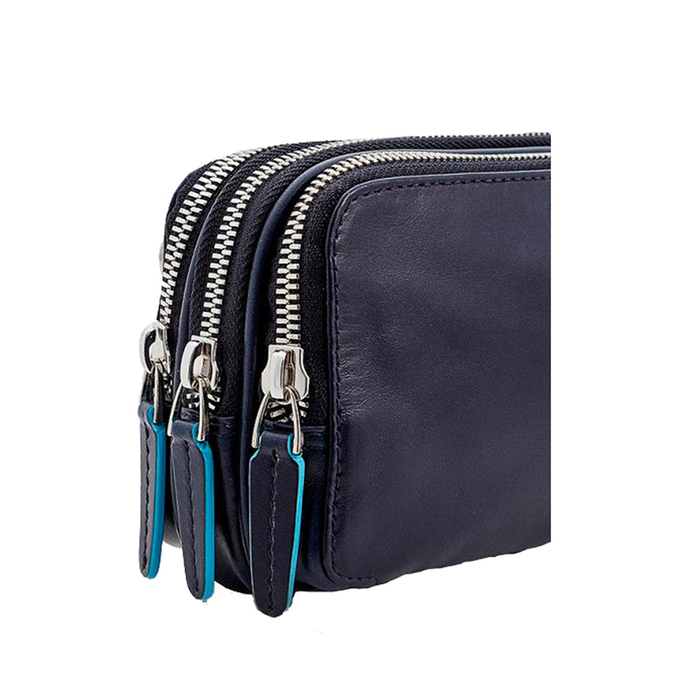 Piquadro Blue Square Unisex Night Blue Pouch