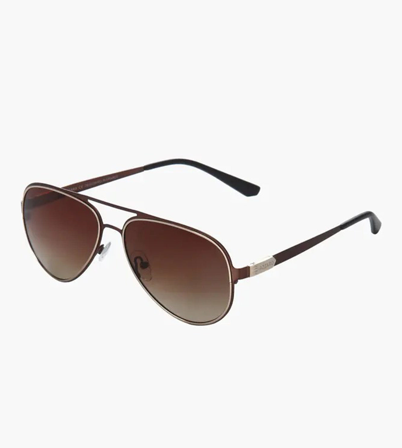 Azzaro Men's Brown Aviator Sunglasses