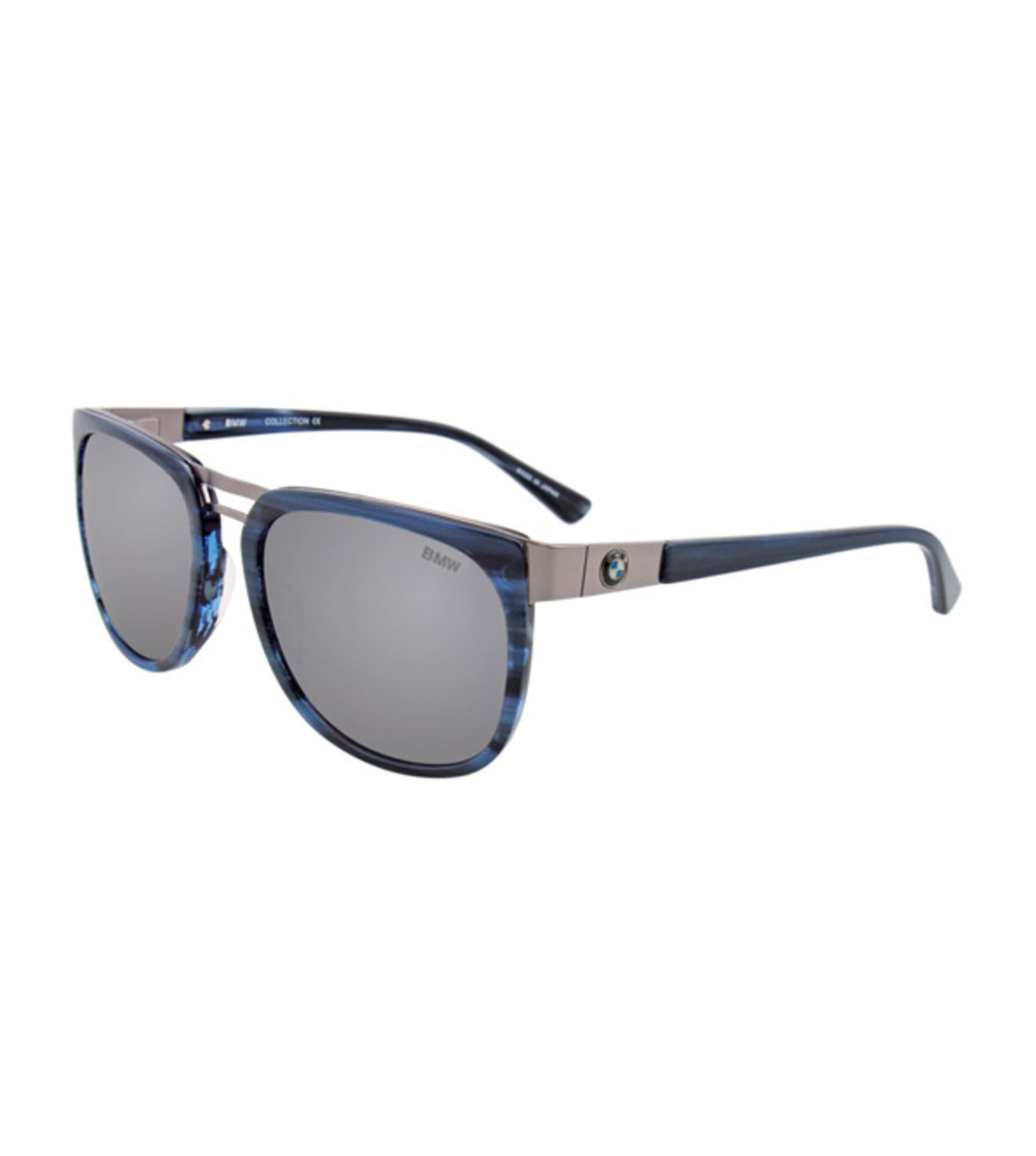 BMW Unisex Grey Wayfarer Sunglasses