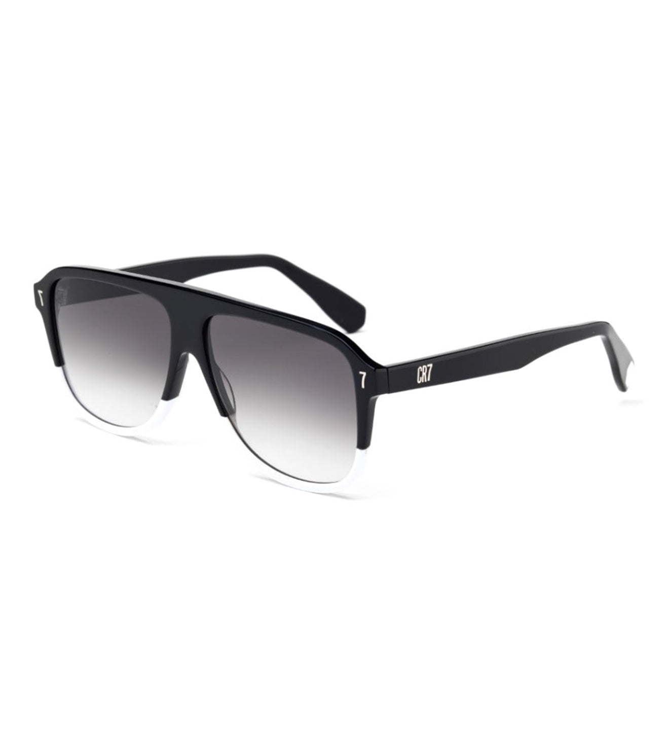 CR7 Men's Grey Shaded Aviator Sunglasses