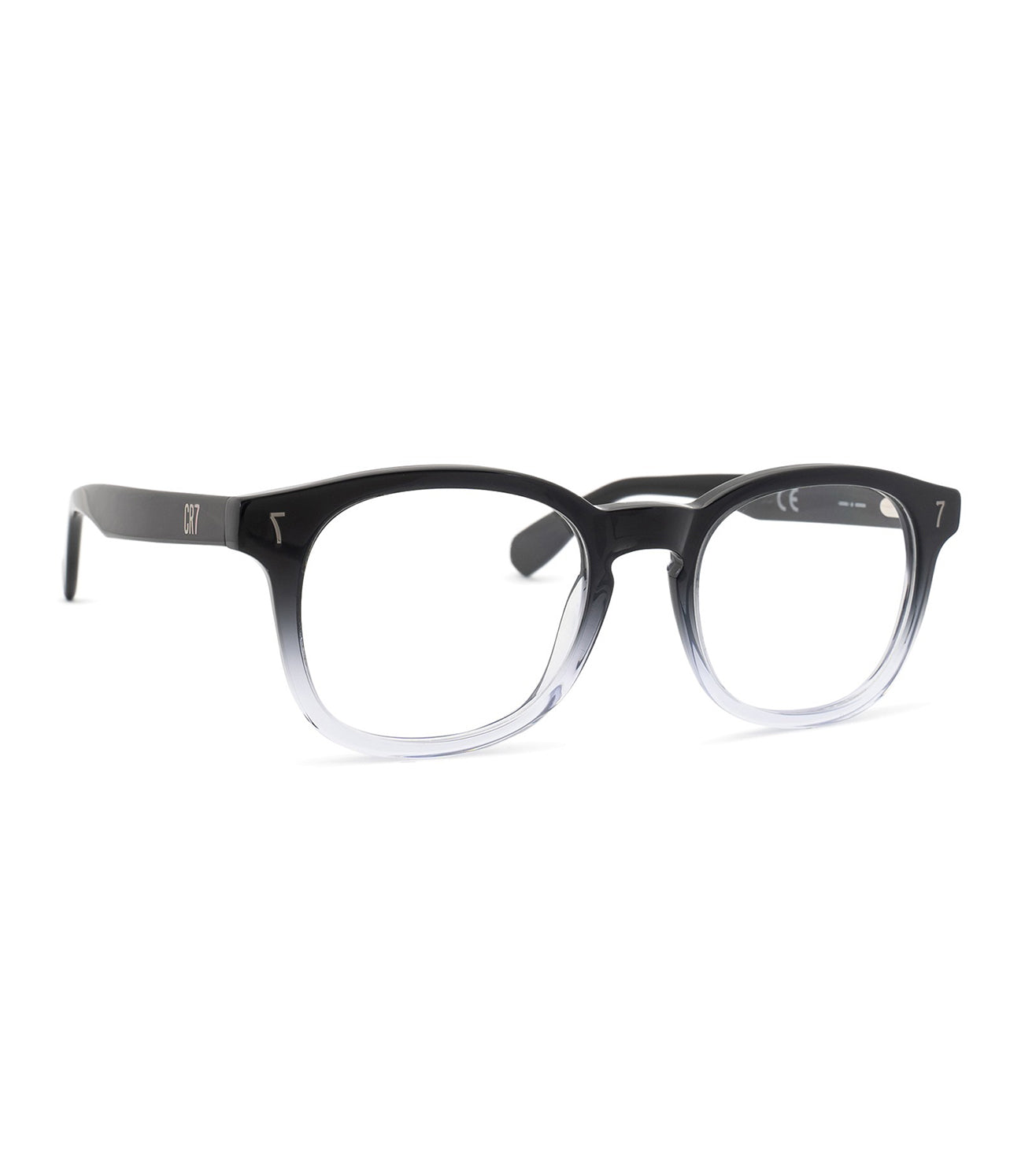 CR7 Unisex Black & White Square Optical Frame