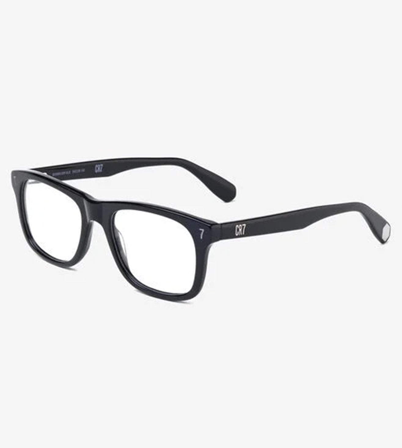 CR7 Men's Glossy Black Square Optical Frame