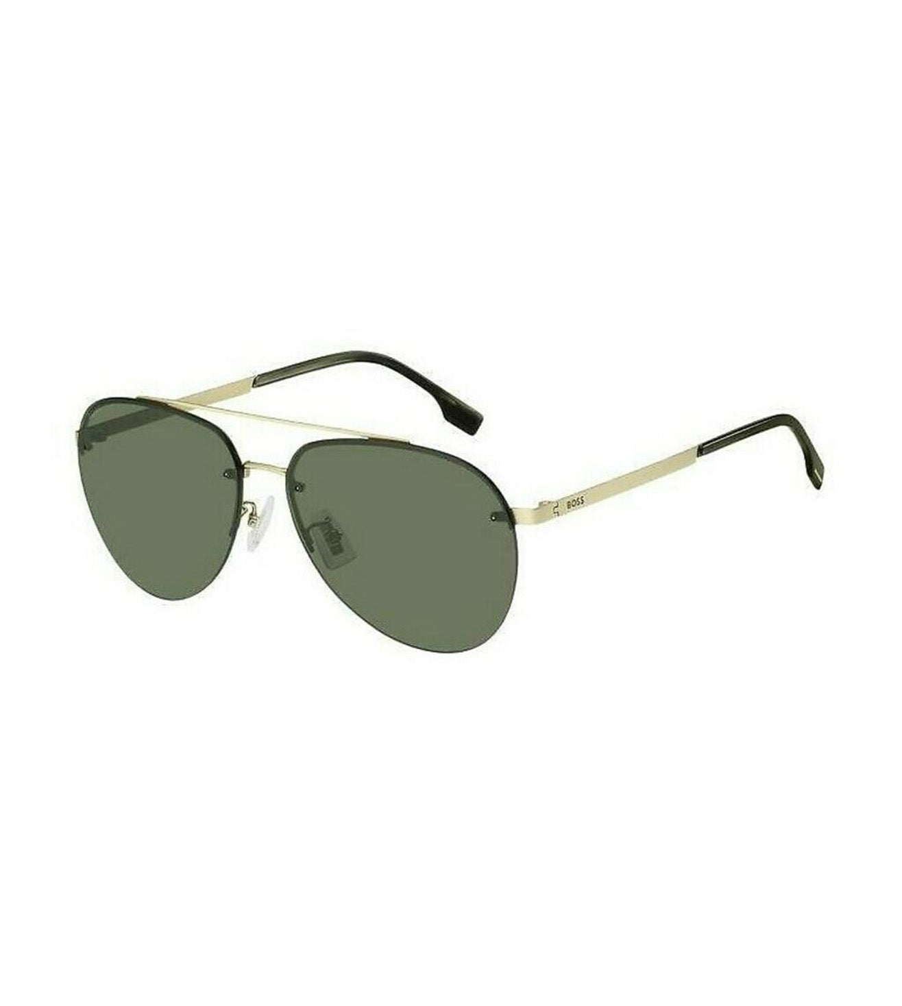 Hugo Boss Men's Green Aviator Sunglasses