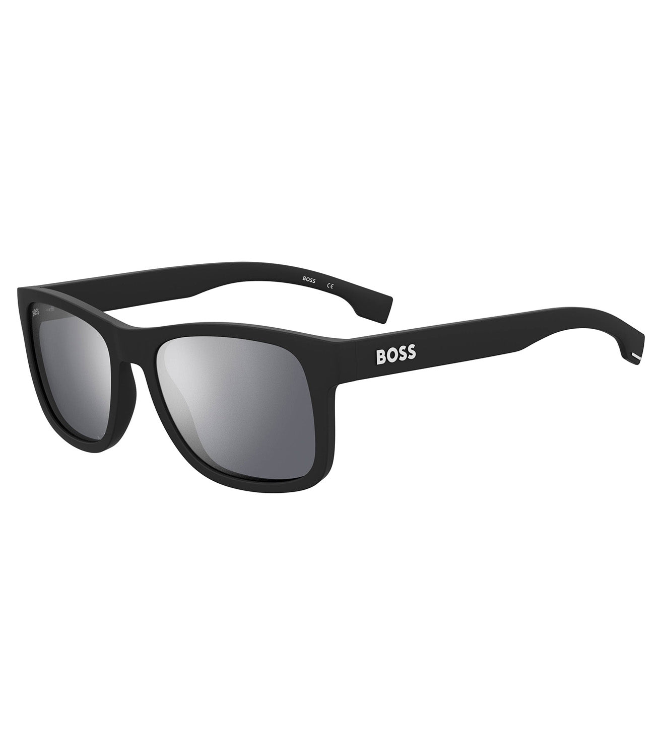 Hugo Boss Men's Grey/Silver-mirrored Square Sunglasses