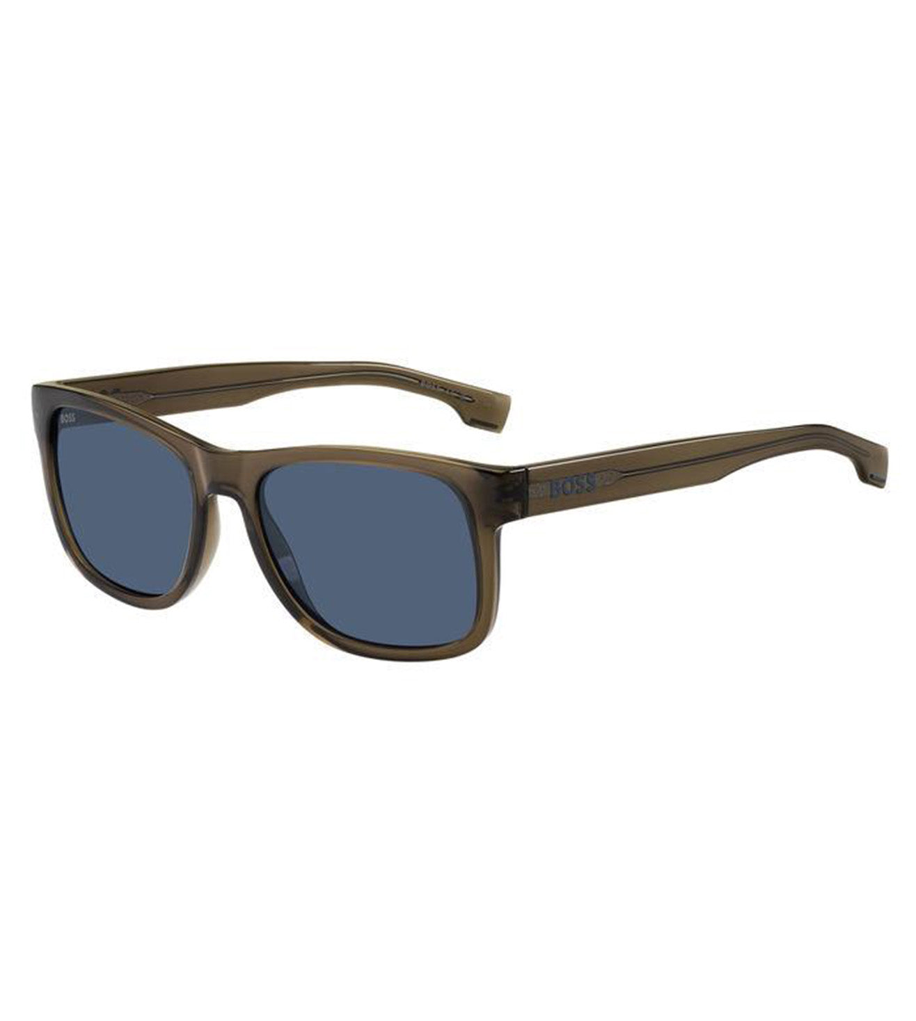 Hugo Boss Men's Dark Blue Square Sunglasses