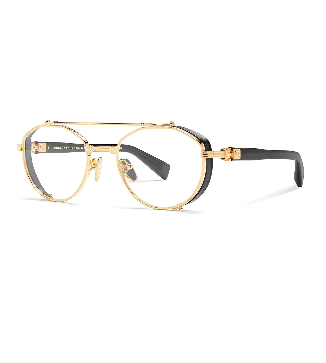 Balmain Men's Gold Aviator Optical Frame