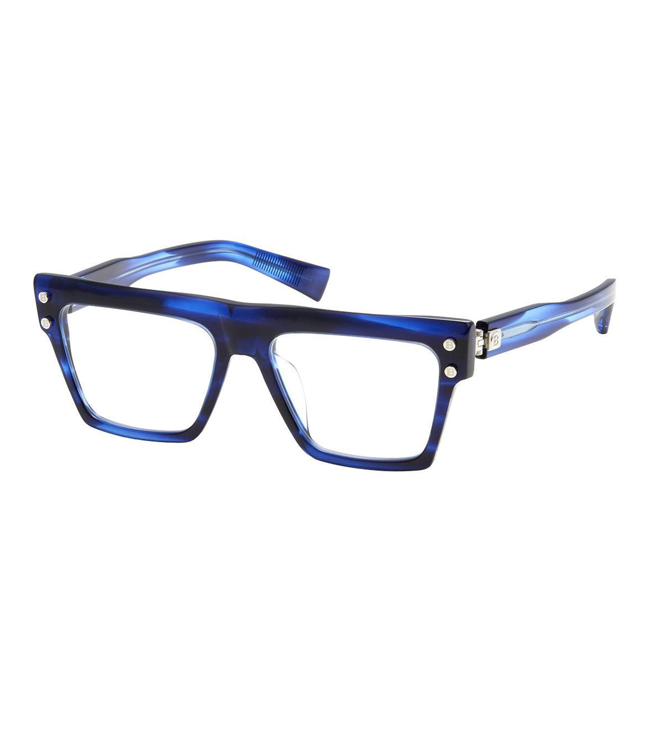 Balmain Men's Blue Square Optical Frame