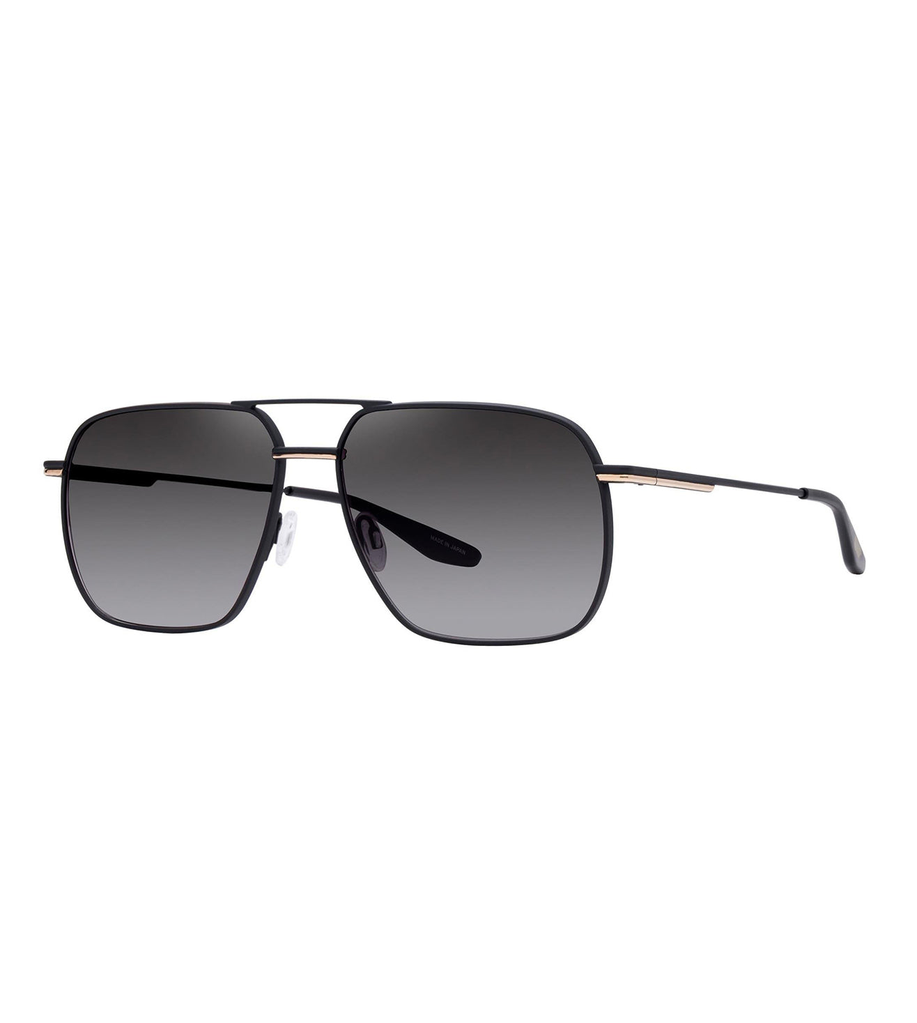 Barton Perreira Men's Dark Grey Aviator Sunglasses